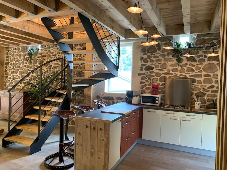 Вилла La Grange De La Gratade Rochefort-Montagne Экстерьер фото